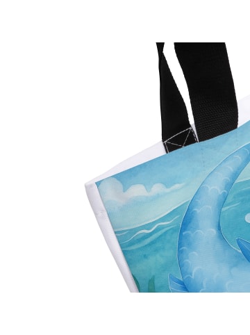 Mr. & Mrs. Panda Reisetasche Sternzeichen Fische Design ohne Spruch in Weiß