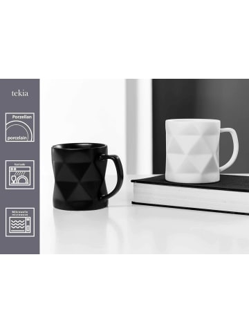 Ritzenhoff & Breker 6er Set Becher Tekia 400 ml in schwarz-weiß