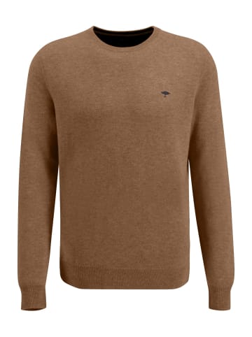 FYNCH-HATTON O-Neck, Merino Cashmere in Walnut bro