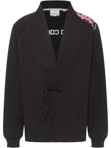 Carlo Colucci Sweatjacke Dusini in Schwarz