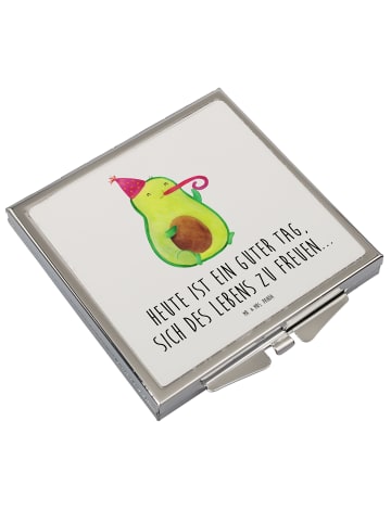Mr. & Mrs. Panda Schminkspiegel Avocado Feier mit Spruch in Weiß