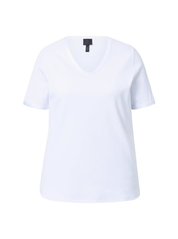 Ulla Popken Shirt in schneeweiß