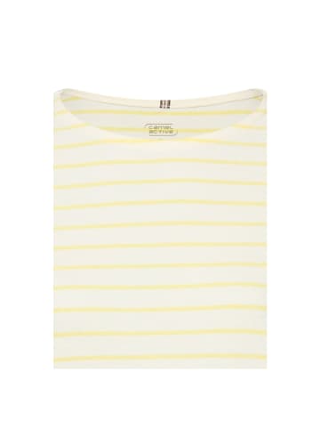 Camel Active Langarmshirt in lemon- milk white