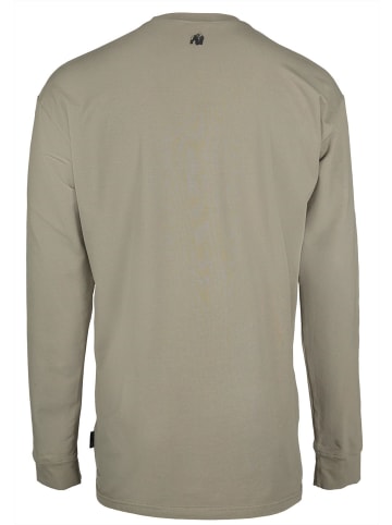 Gorilla Wear Long sleeve in Übergröße - Boise - Dunkelgrün