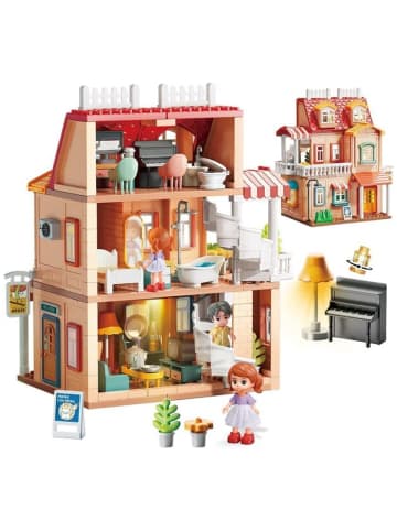 Wisam® Feelo 1802 Puppenhaus: Villa - große Klemmbausteine