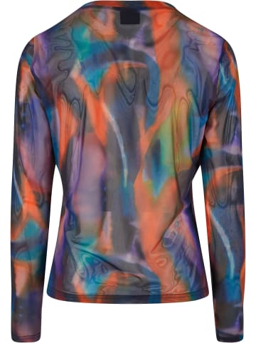 Urban Classics Urban Classics Damen Ladies AOP Mesh Longsleeve in multicolorreflection