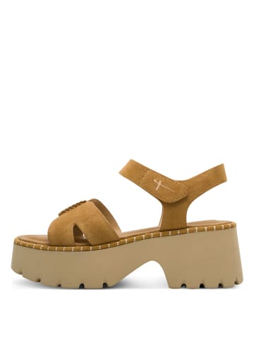 Tamaris Plateau Sandaletten in Braun