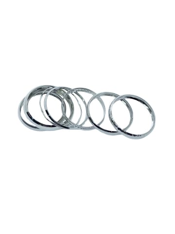 KOROSHI Set kombinierter Armbänder in SILBER