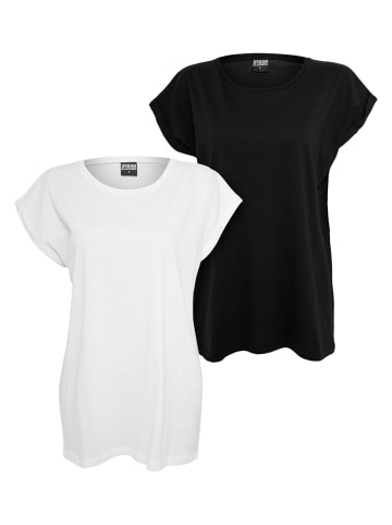 Urban Classics T-Shirts in white+black