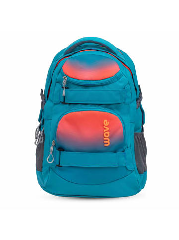 Wave Rucksack Infinity Schulrucksack "Ombre Neon Orange and Bluebird" 10 Jahre