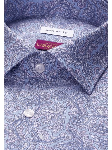 Seidensticker Business Hemd Shaped in Mittelblau