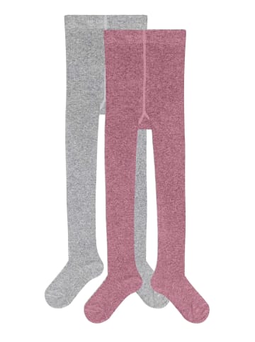 s.Oliver Strumpfhose 2er Pack heather rose melange+l.grey