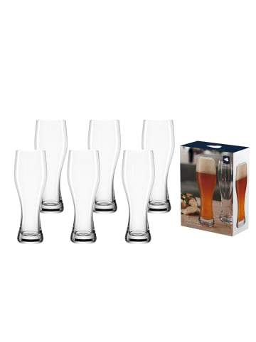 LEONARDO 6er Set Weizenbiergläser Taverna 500 ml transparent in transparent