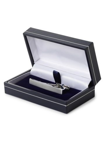 Andrew James Krawattenklammer in silber - 0001