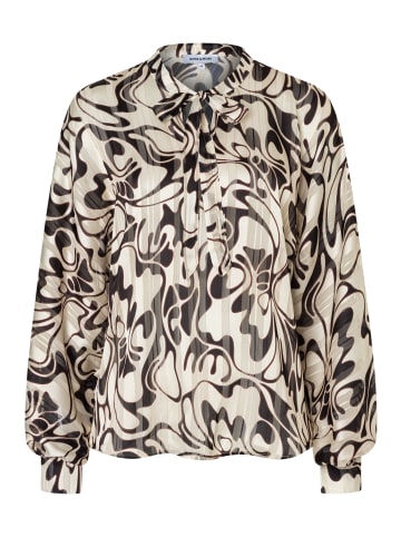 More & More edel glänzende Langarmbluse, bedruckt in glam art print