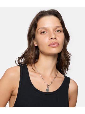 LIEBESKIND BERLIN Kette The T-Bar Plate in silber