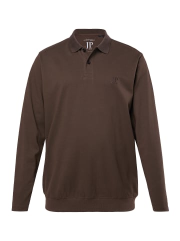 JP1880 Poloshirt in dunkelbraun