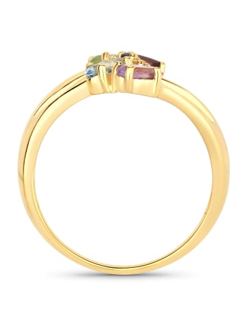 Rafaela Donata Ring Sterling Silber gelbvergoldet Edelsteine multicolor in gelbgold