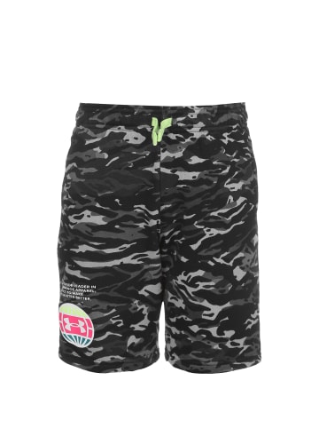 Under Armour Shorts Rival Fleece ANAML in schwarz / neongrün