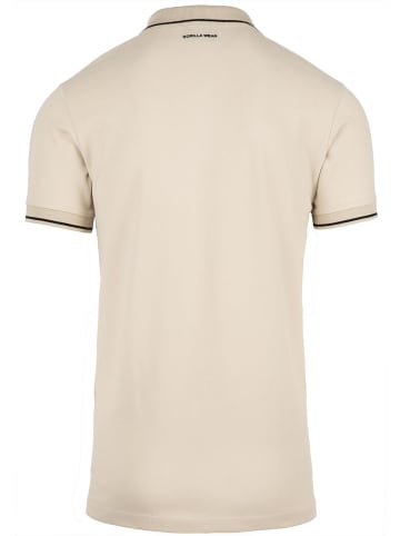 Gorilla Wear Polo - Delano - Beige/Schwarz