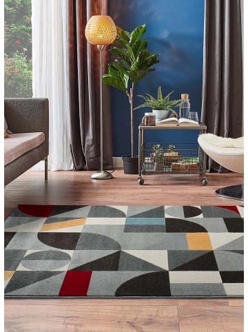 Atticgo Kurzflor-Teppich DELTA in mehrfarbig