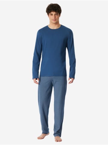 Schiesser Schlafanzug Casual Essentials in navy