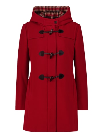 Gil Bret Dufflecoat mit Kapuze in Dunkelrot