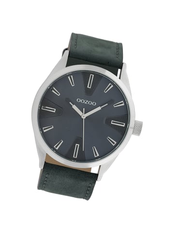 Oozoo Analog-Armbanduhr Oozoo Timepieces blau extra groß (ca. 46mm)