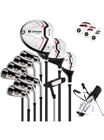 COSTWAY 15 tlg. Golfschläger Golfset für Damen & Anfänger in Rot