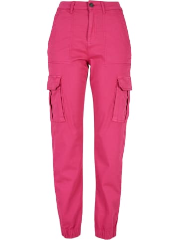 Urban Classics Cargo Trousers in hibiskus pink