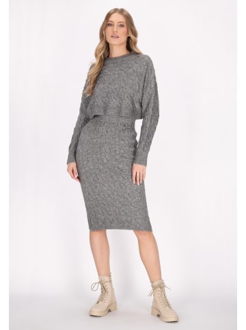 DreiMaster Damen Pullover in Grau Melange