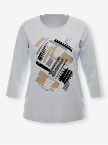 Sieh an! 3/4-Arm-Shirt in ecru-camel