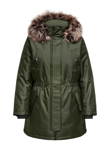 ONLY Carmakoma Parka Mantel Winter Jacke Große Übergröße Curvy Plus Size in Grün