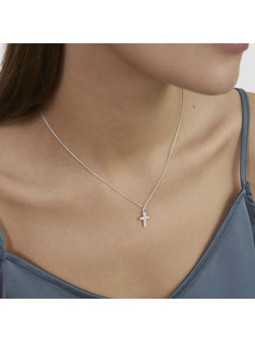 s.Oliver Kette aus Silber mit Kreuz Detail in silber