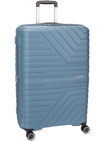 American Tourister Trolley Flytwist Spinner 77 in Storm Blue