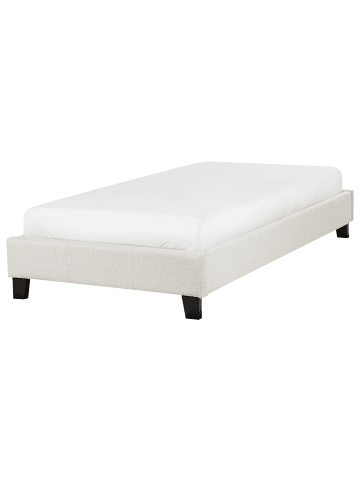 Beliani Einzelbett ROANNE in Weiß - (W) 100 x (H) 29 x (L) 213 cm