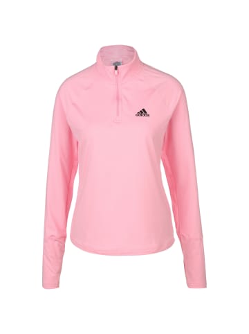 adidas Performance Longsleeve 1/4 Zip in rosa