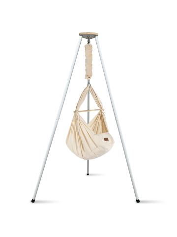 Schmusewolke Federwiege mit Tipi Bio Weiß Kunstfaser