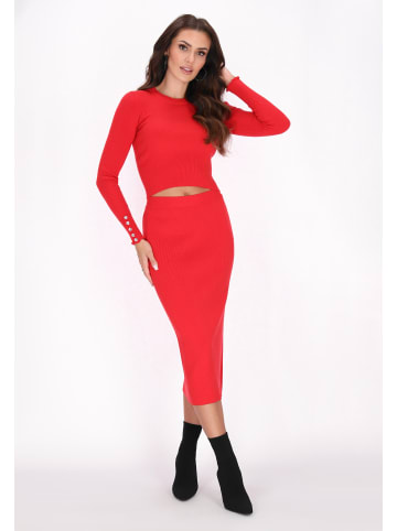 faina Women Sweater in red