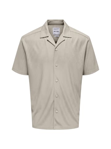 Only&Sons Kurzarmhemd 'Kari' in hellgrau