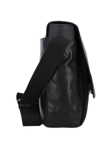 Strellson Brick Lane Aktentasche Leder 39 cm Laptopfach in black