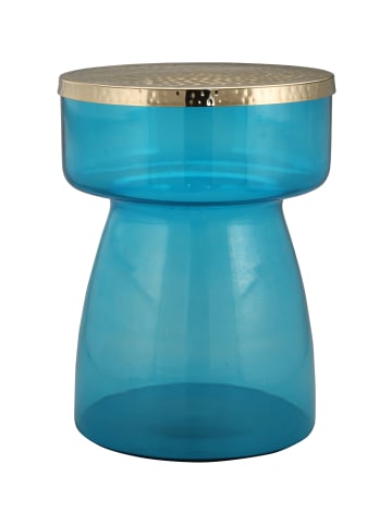 Kayoom Retro Beistelltisch Roman in blau - gold