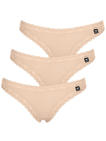 Like It 6er Pack Damen String in nude-weiss