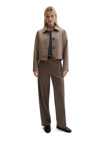 Marc O'Polo Lederjacke fitted in Chalky Brown