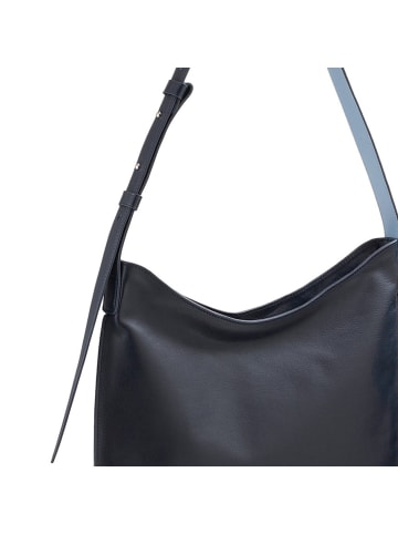 DuDu Sylvie Schultertasche Leder 36.5 cm navy