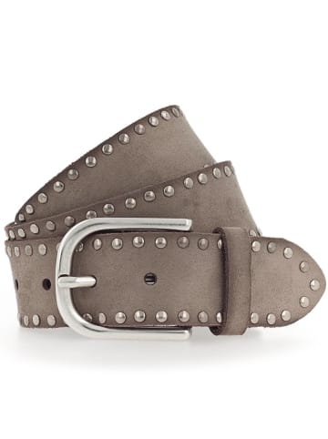 Vanzetti Nietengürtel Leder taupe