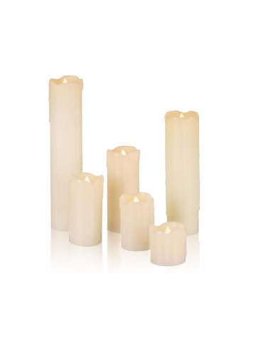 relaxdays 24x LED Kerze in Creme