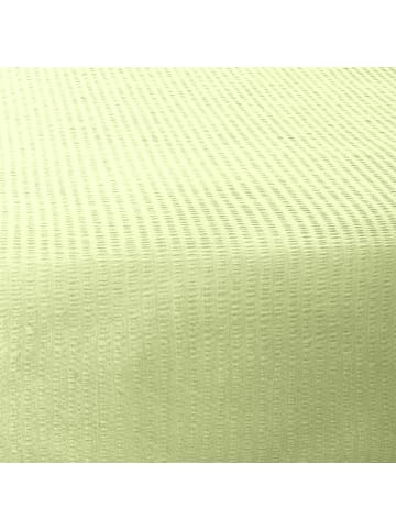 Erwin Müller Seersucker Spannbettlaken Wertingen in apfelgrün