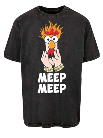 F4NT4STIC Oversize T-Shirt Disney Muppets Meep Meep in schwarz