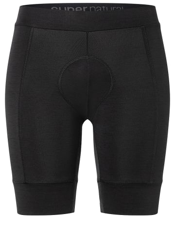 super.natural Merino Fahrradshort in schwarz